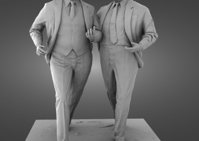 Sir John and Cecil Moores Statues