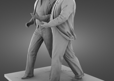 Sir John and Cecil Moores Statues