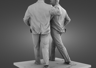 Sir John and Cecil Moores Statues