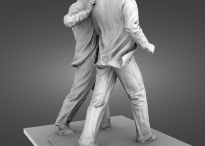 Sir John and Cecil Moores Statues