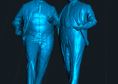 Sir John and Cecil Moores Statues