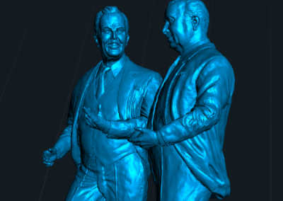 Sir John and Cecil Moores Statues