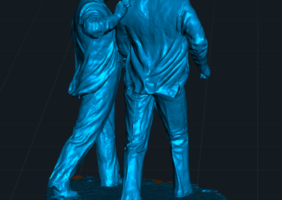 Sir John and Cecil Moores Statues