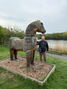 3D scan of the horse statue at Brickfield Pond in Rhyl, North Wales