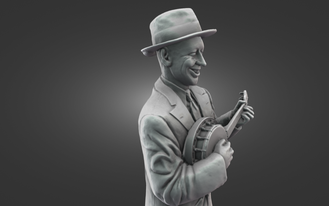 George Formby Statue  Scanned with the Creality Otter