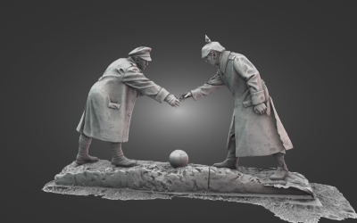 3D scan of the Christmas Truce statue