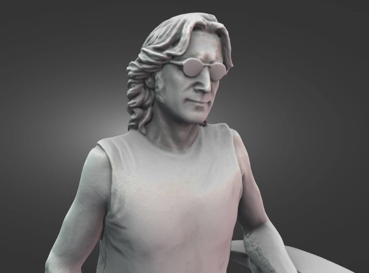 3D Scanning The John Lennon Peace Statue On Penny Lane