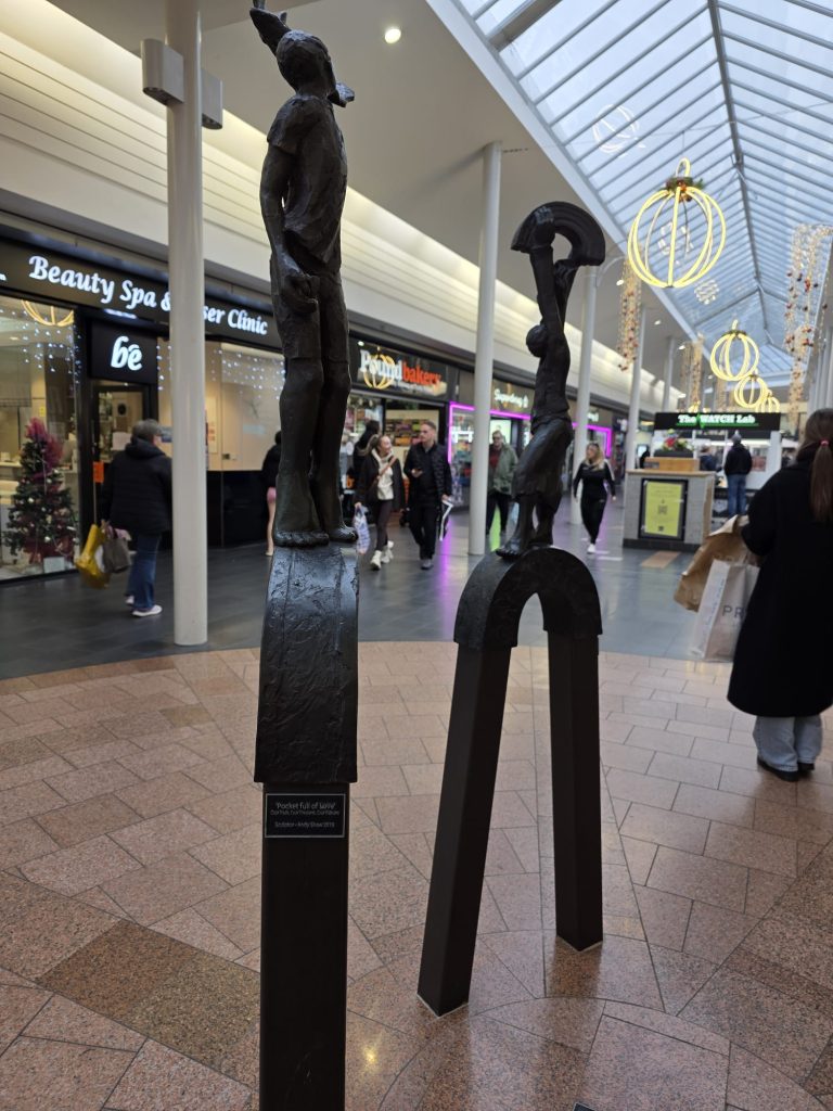 Using the original Creality Otter to 3D scan the Warrington peace monument indoors.