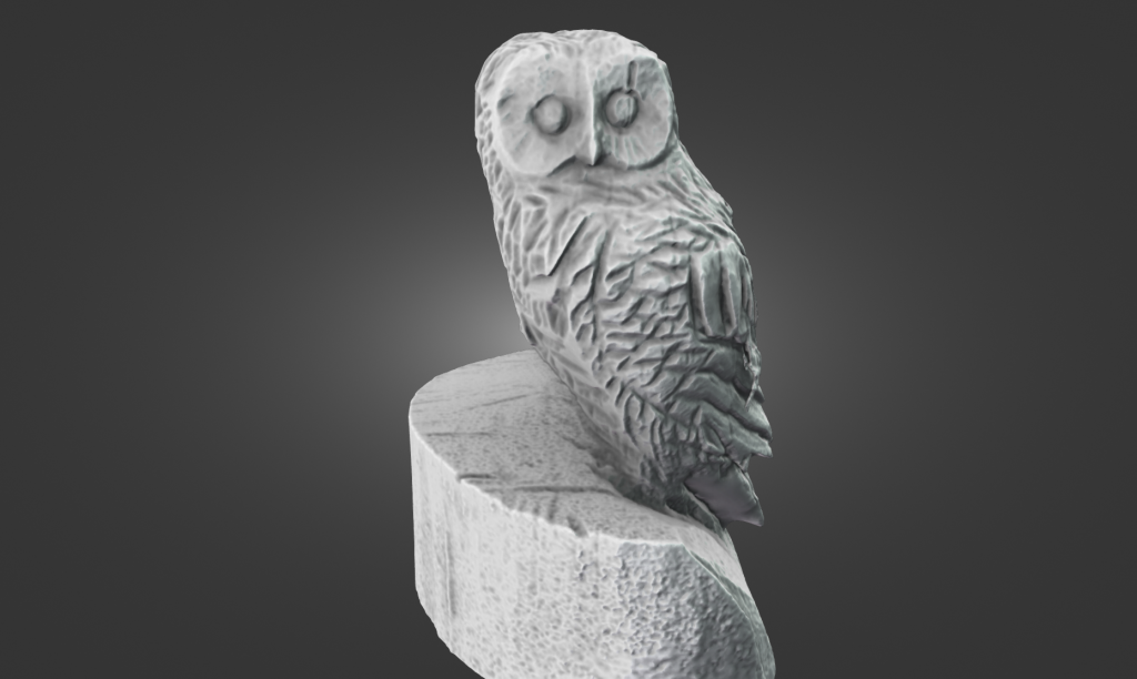 Highly detailed digital 3D model of the Coronation Gardens owl sculpture.
Categories and Tags