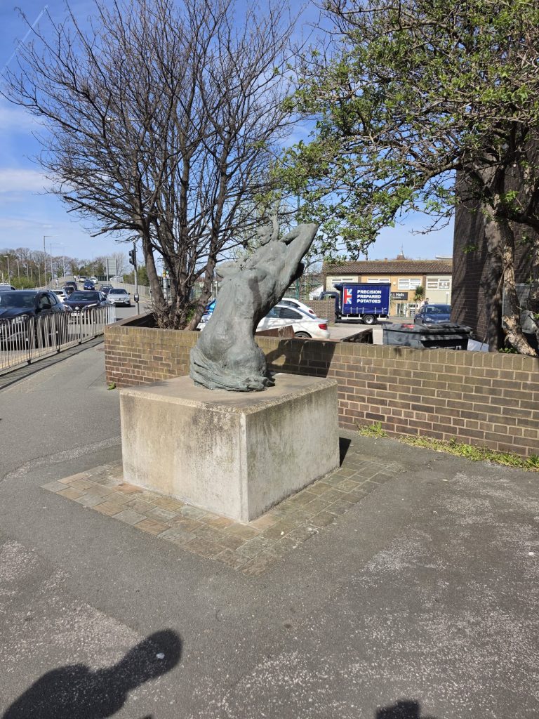 Highly detailed digital 3D model of the Prestatyn Mother and Child sculpture.