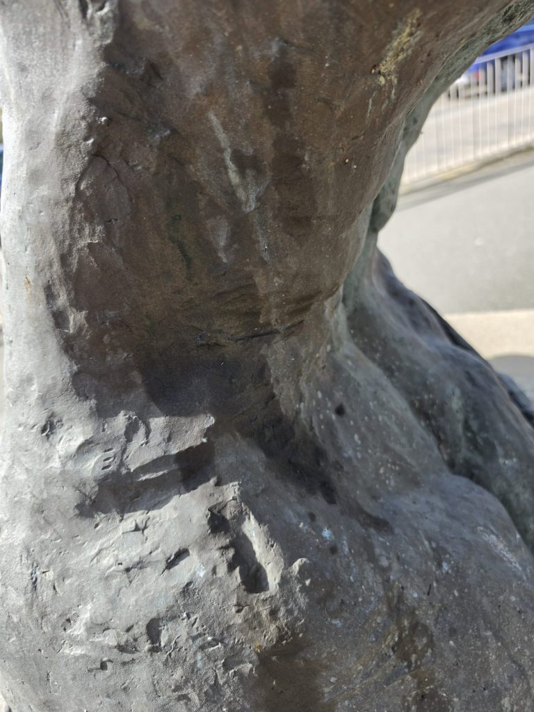 Highly detailed digital 3D model of the Prestatyn Mother and Child sculpture.