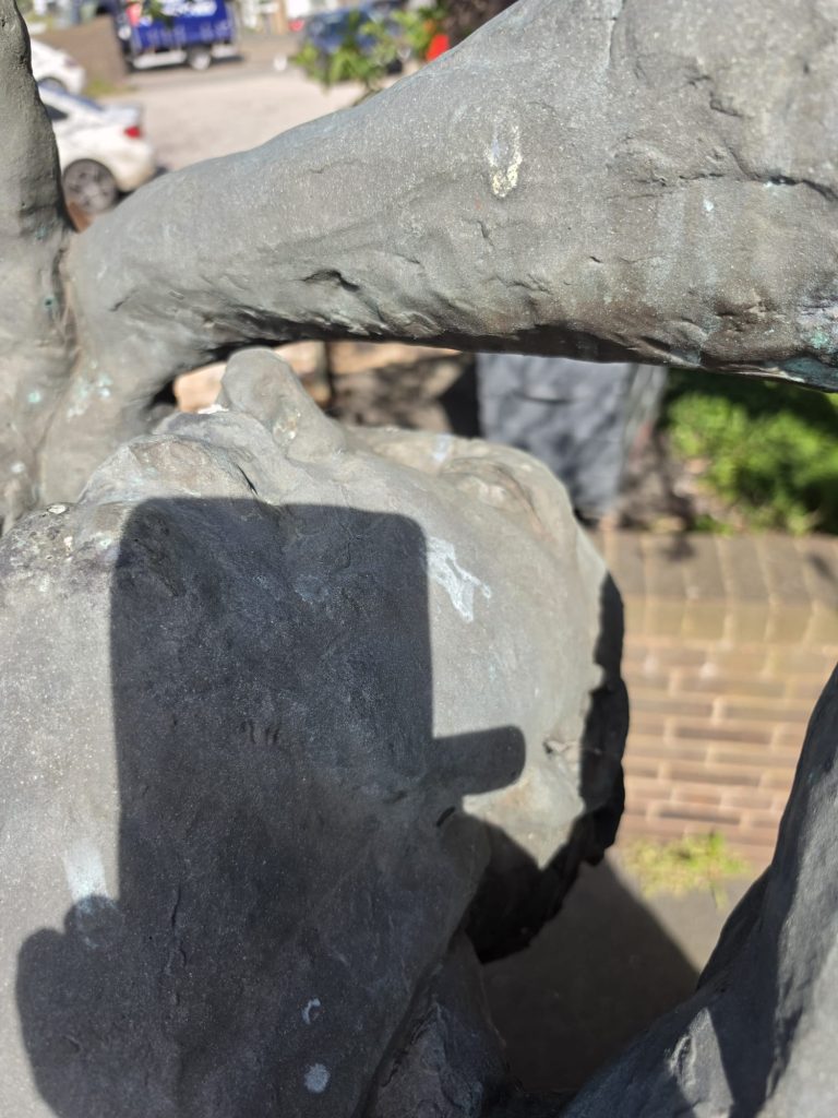 Highly detailed digital 3D model of the Prestatyn Mother and Child sculpture.