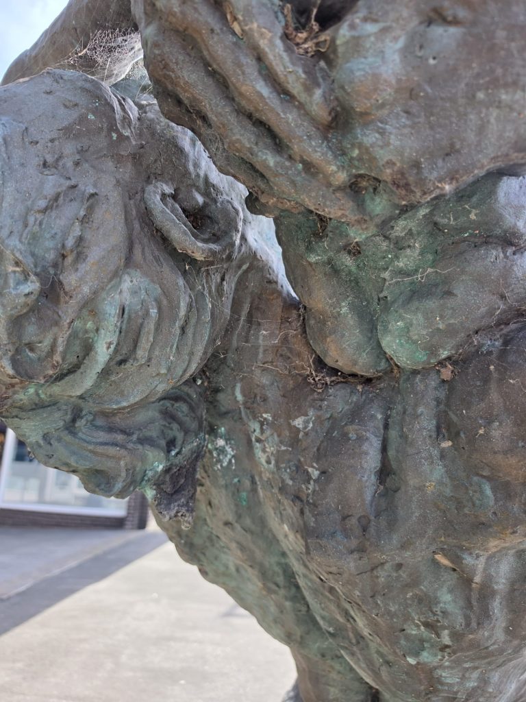 Highly detailed digital 3D model of the Prestatyn Mother and Child sculpture.