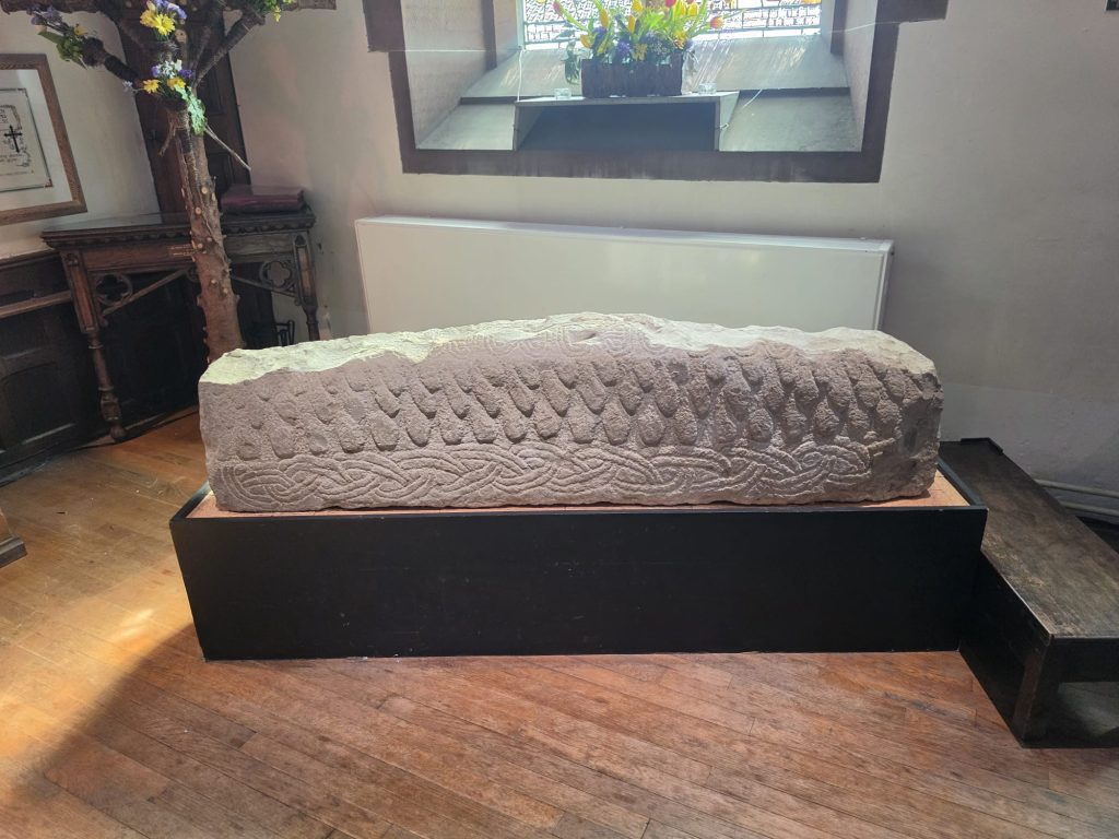 Highly detailed digital 3D model of the Anglo Norse West Kirby hogback stone.