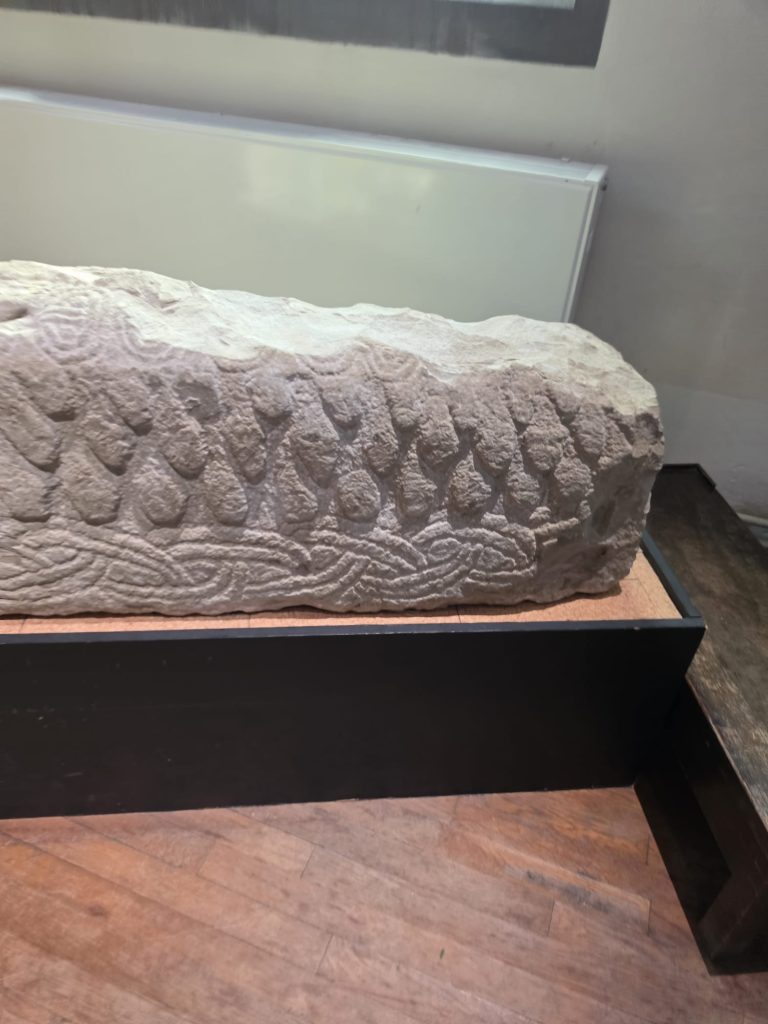 Highly detailed digital 3D model of the Anglo Norse West Kirby hogback stone.