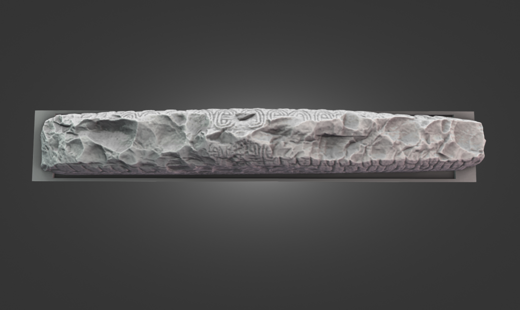 Highly detailed digital 3D model of the Anglo Norse West Kirby hogback stone.