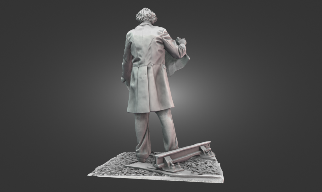 3D scan of Thomas Brassey statue at Chester Station using Creality Otter Lite