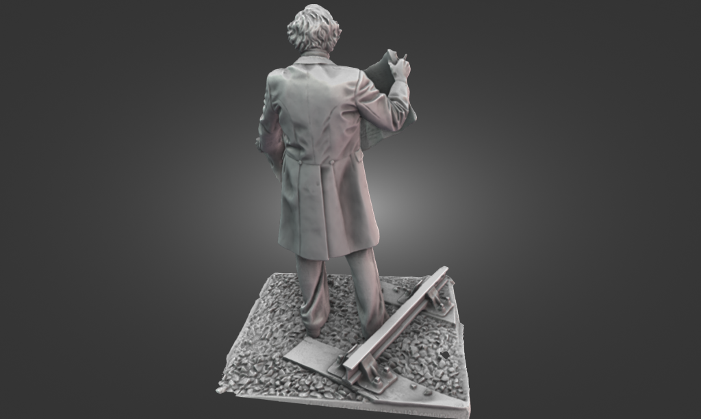 3D scan of Thomas Brassey statue at Chester Station using Creality Otter Lite