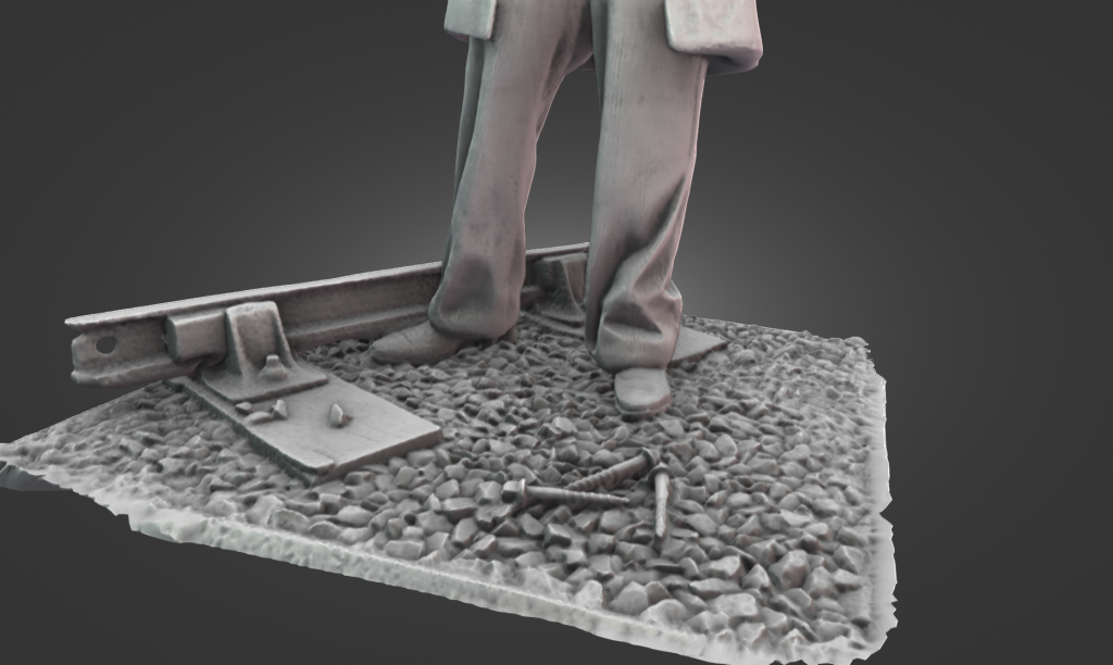 3D scan of Thomas Brassey statue at Chester Station using Creality Otter Lite