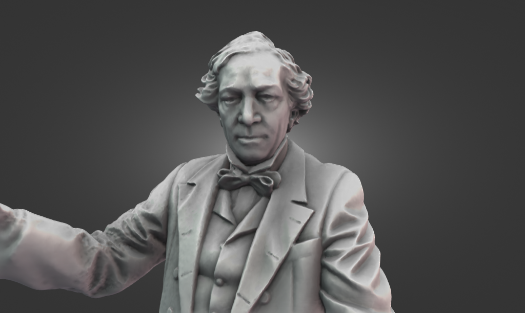 3D scan of Thomas Brassey statue at Chester Station using Creality Otter Lite