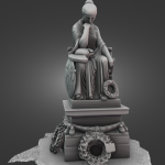 Testing the Creality Sermoon P1 3D scanner using Near-Infrared light technology to digitally archive a large stone monument in the field.