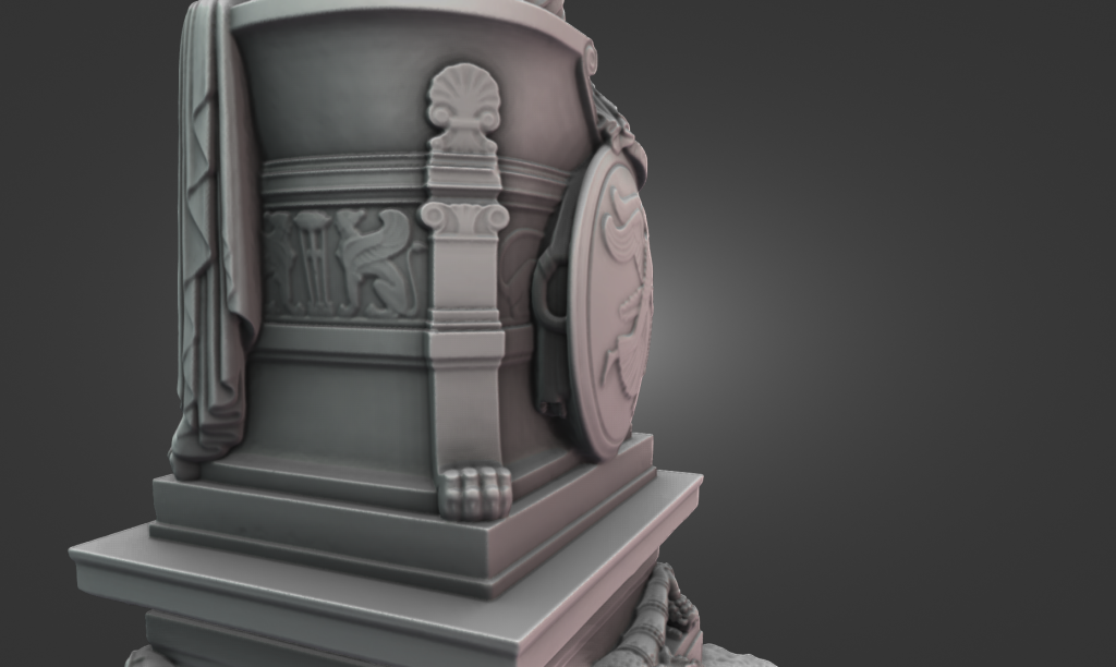 Testing the Creality Sermoon P1 3D scanner using Near-Infrared light technology to digitally archive a large stone monument in the field.