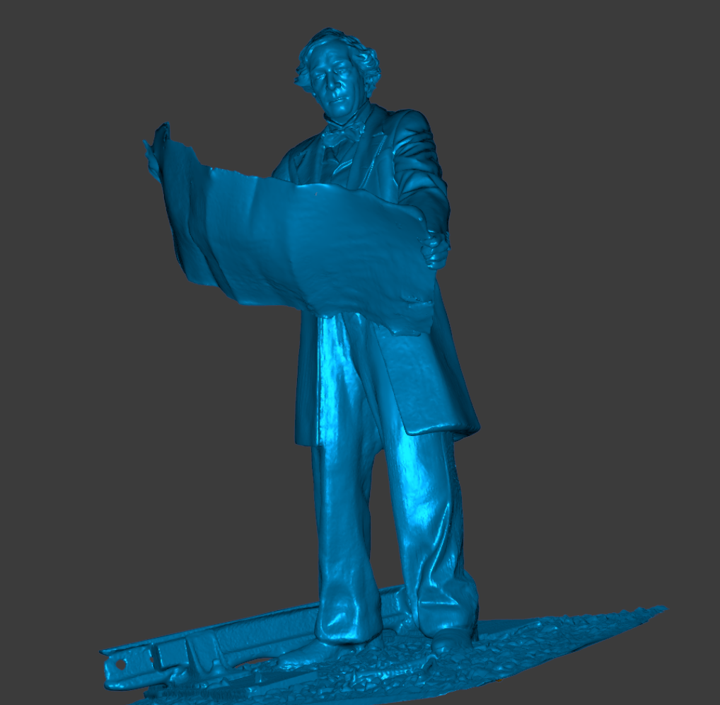 3D scan of Thomas Brassey statue at Chester Station using Creality Otter Lite